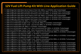 12V Fuel Lift Pump Kit With Line 4988747 3936316 Fits for Cummins Engine 6BT Dodge Ram Pickup Truck 2500 3500 5.9L 1994 - 1998 - Fab Heavy Parts