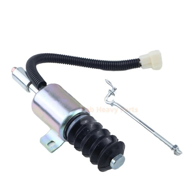 12V Fuel Shut Off Solenoid HL49331000144 Fits for Cummins Generator Excavator - Fab Heavy Parts