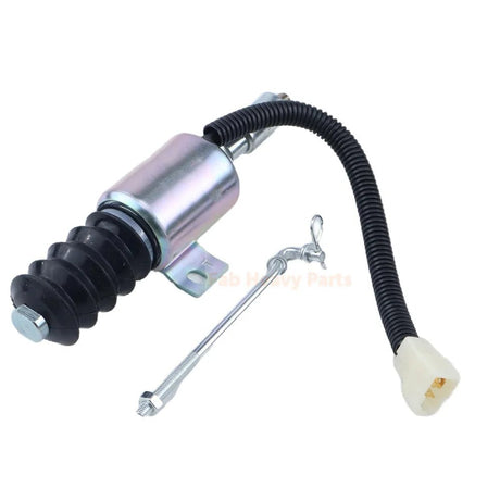 12V Fuel Shut Off Solenoid HL49331000144 Fits for Cummins Generator Excavator - Fab Heavy Parts