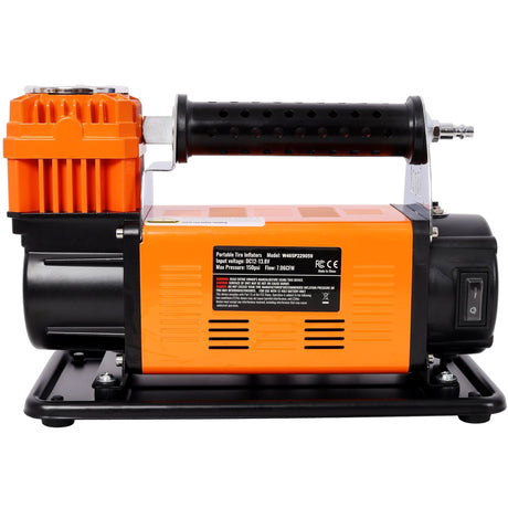 12V Heavy Duty Air Compressor Tire Inflator with Pressure Gauge Max 150 PSI - Fab Heavy Parts