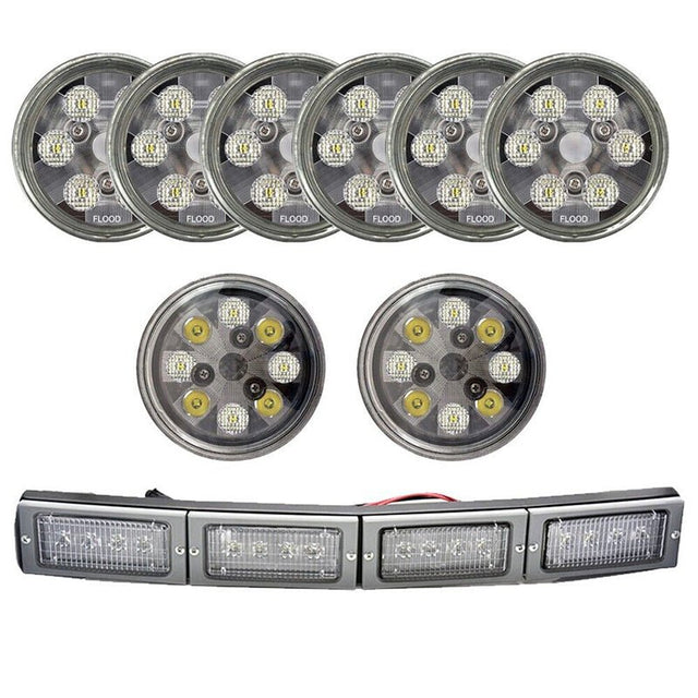 12V Nose LED Conversion Light Kit Fits for John Deere Tractor 4555 4755 4955 4560 4760 4960 - Fab Heavy Parts