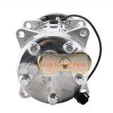12V SD510 SD5H16 A/C Compressor 7T - 7825 7T7825 3E - 7704 3E7704 Fits for Caterpillar CAT 205B 206B 211B 416B 426B 438B 918F 950F - Fab Heavy Parts