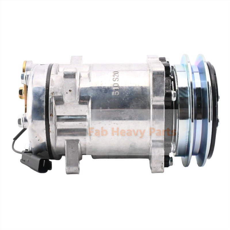 12V SD510 SD5H16 A/C Compressor 7T - 7825 7T7825 3E - 7704 3E7704 Fits for Caterpillar CAT 205B 206B 211B 416B 426B 438B 918F 950F - Fab Heavy Parts