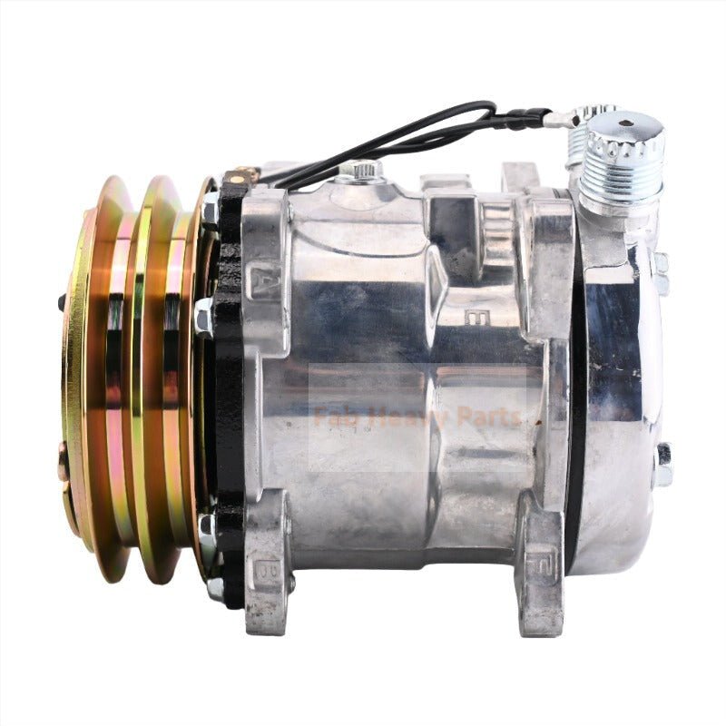 12V SD5H09 A/C Compressor 345 - 4547 3454547 Fits for Caterpillar CAT 259D 279D 289D 299D 257D 277D 287D 236D 246D - Fab Heavy Parts
