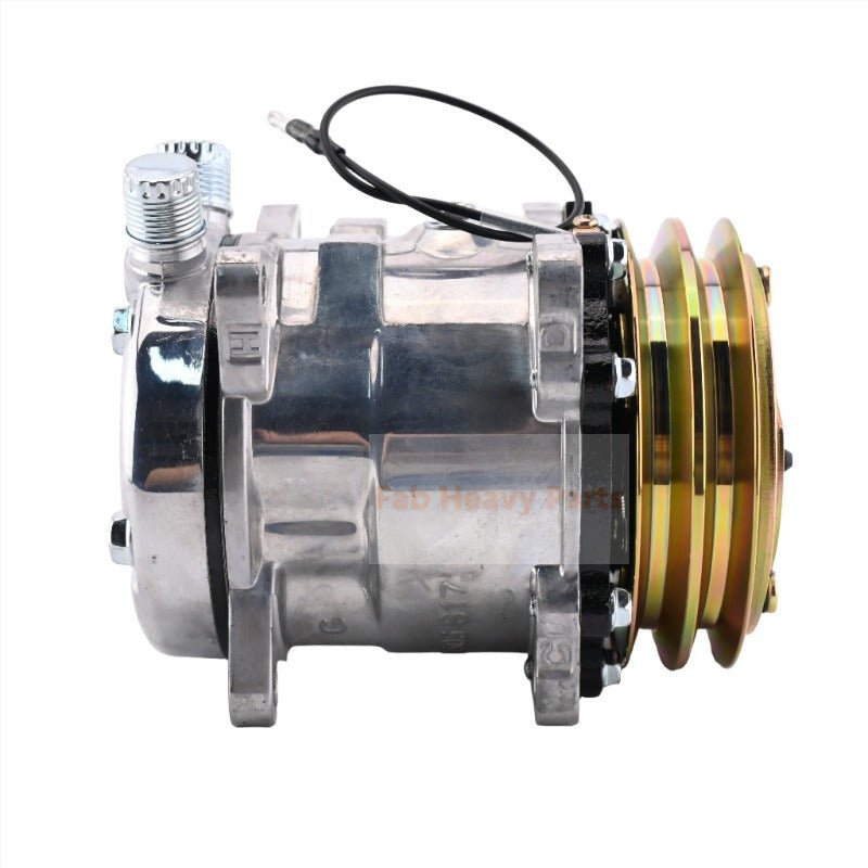 12V SD5H09 A/C Compressor 345 - 4547 3454547 Fits for Caterpillar CAT 259D 279D 289D 299D 257D 277D 287D 236D 246D - Fab Heavy Parts