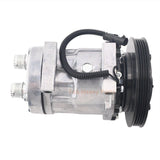 12V SD7H15 A/C Compressor 4105 47693200 84356660 Fits for New Holland Loader W50C W60C W70C W80C U80C B110C B95C - Fab Heavy Parts