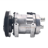 12V SD7H15 A/C Compressor 4105 47693200 84356660 Fits for New Holland Loader W50C W60C W70C W80C U80C B110C B95C - Fab Heavy Parts