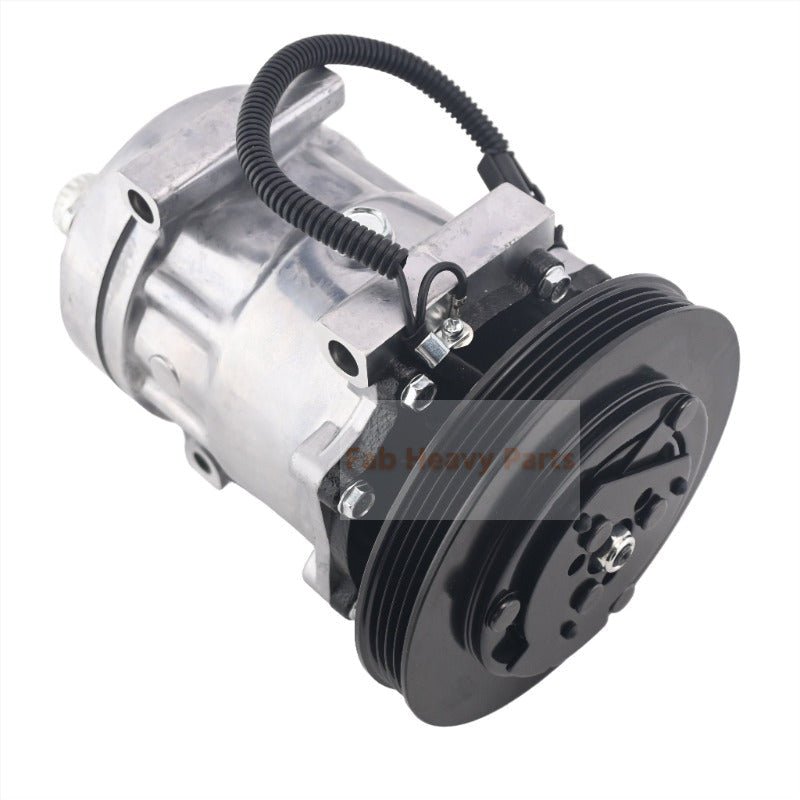 12V SD7H15 A/C Compressor 4105 47693200 84356660 Fits for New Holland Loader W50C W60C W70C W80C U80C B110C B95C - Fab Heavy Parts