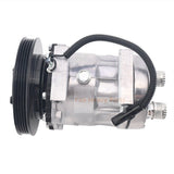12V SD7H15 A/C Compressor 4105 47693200 84356660 Fits for New Holland Loader W50C W60C W70C W80C U80C B110C B95C - Fab Heavy Parts
