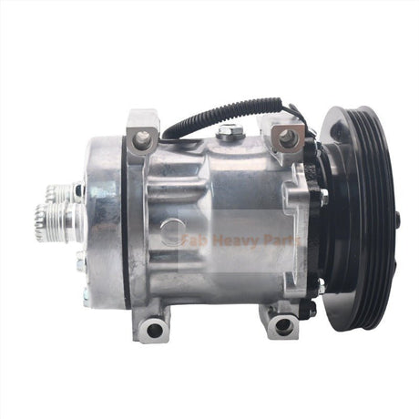 12V SD7H15 A/C Compressor 4105 47693200 84356660 Fits for New Holland Loader W50C W60C W70C W80C U80C B110C B95C - Fab Heavy Parts