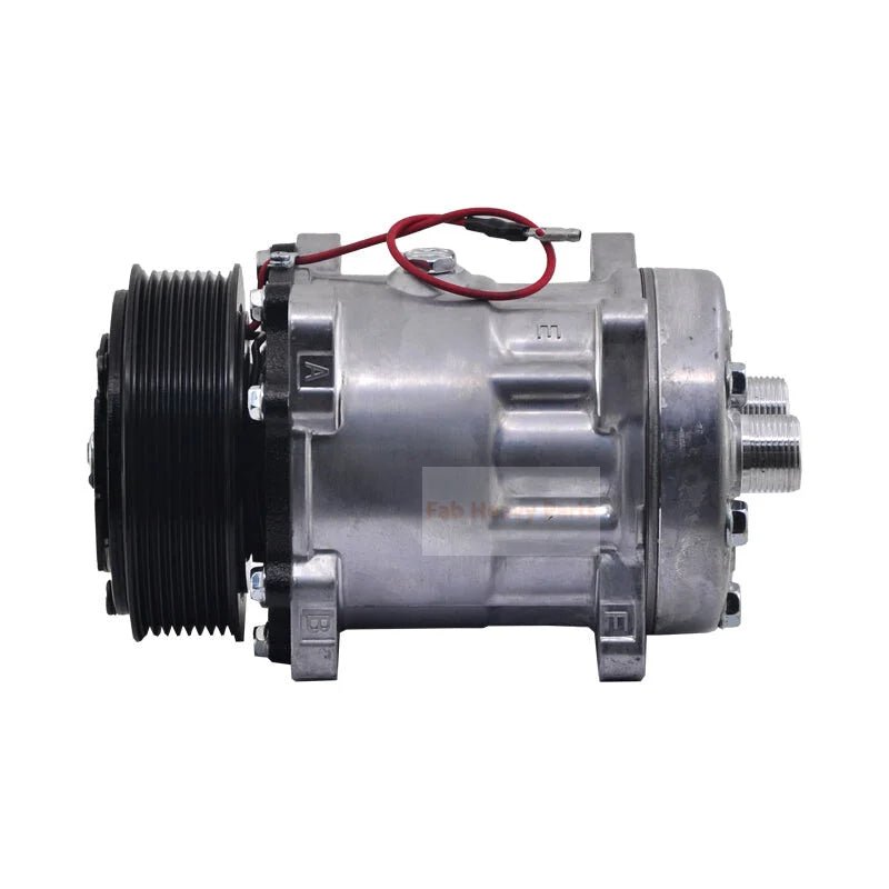 12V SD7H15 A/C Compressor 4672 Fits for Freightliner Kenworth Volvo Caterpillar - Fab Heavy Parts