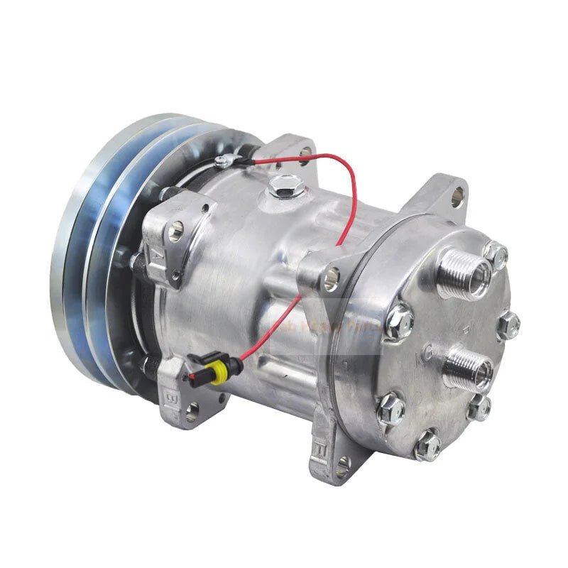 12V SD7H15 A/C Compressor 8091 32767G 04437338 Fits for Deutz Fahr Hurlimann Lamborghini & Same Tractor - Fab Heavy Parts