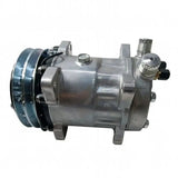 12V SD7H15 A/C Compressor 87026034 for New Holland Loader L180 L185 L190 LS180.B LS185.B LS190.B C185 C190 LT185.B LT190.B - Fab Heavy Parts
