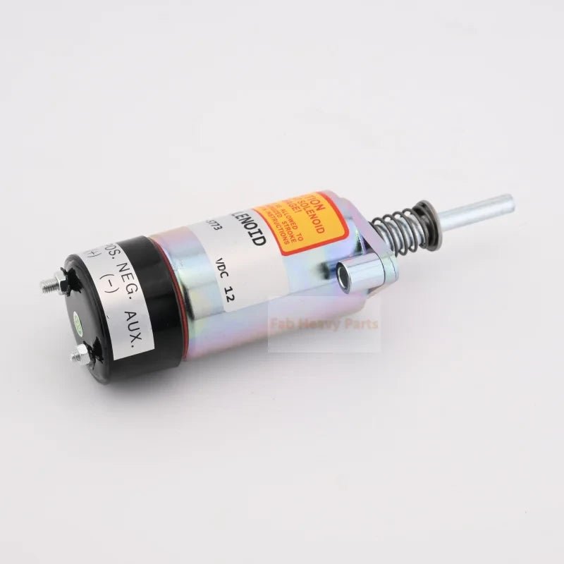 12V Shutoff Solenoid 125 - 5773 1255773 Fits for Caterpillar CAT Engine 3204 3304 3304B 3306 3306B 3306C 3406B 3406C - Fab Heavy Parts