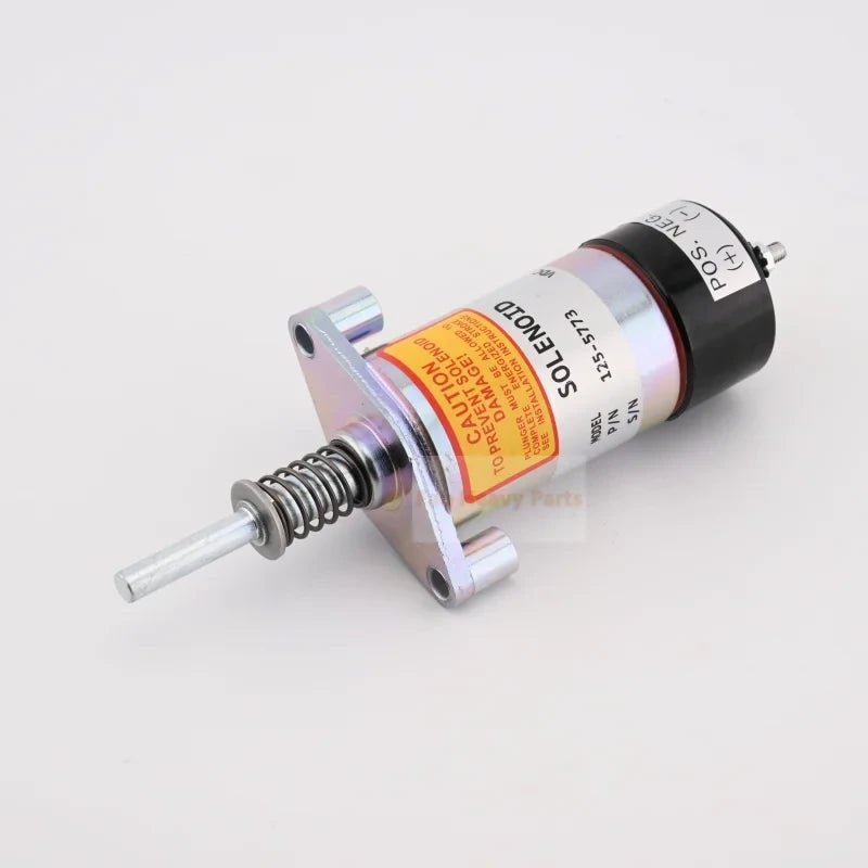 12V Shutoff Solenoid 125 - 5773 1255773 Fits for Caterpillar CAT Engine 3204 3304 3304B 3306 3306B 3306C 3406B 3406C - Fab Heavy Parts