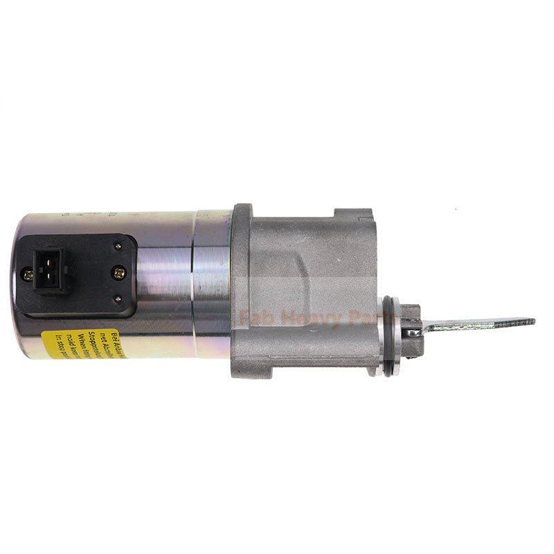 12V Shutoff Solenoid 20460335 Fits for Volvo Penta Engine TAD520GE TAD720GE TAD721GE TAD520VE TAD720VE TAD531GE Excavator EC210 - Fab Heavy Parts