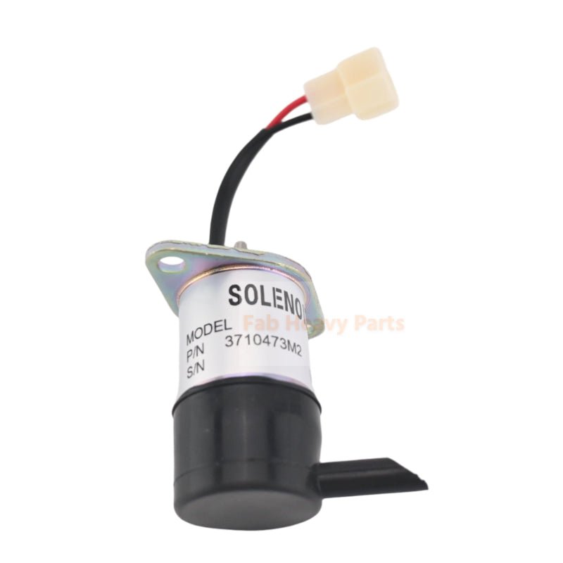 12V Solenoid Valve 3710473M2 052600 - 4352 Fits for Iseki Engine 3ICLL1.12B3G E3100 - G01 Tractor SXG19H SXG22H SF200M SGR17 - Fab Heavy Parts