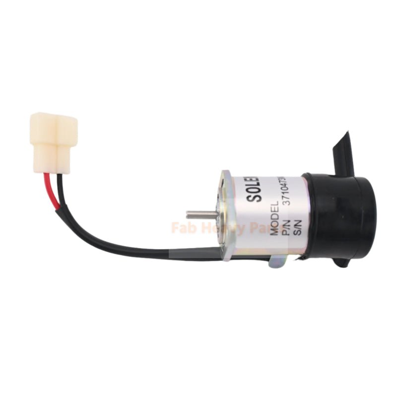 12V Solenoid Valve 3710473M2 052600 - 4352 Fits for Iseki Engine 3ICLL1.12B3G E3100 - G01 Tractor SXG19H SXG22H SF200M SGR17 - Fab Heavy Parts