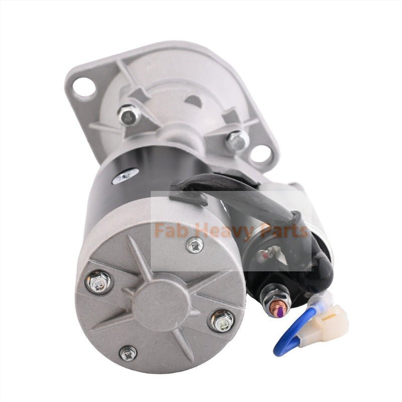 12V Starter Motor AT318141 for Yanmar Engine 3TNV88F 4TNV86CT Fits for John Deere Excavator 30G 35D 35G 50D 50G - Fab Heavy Parts