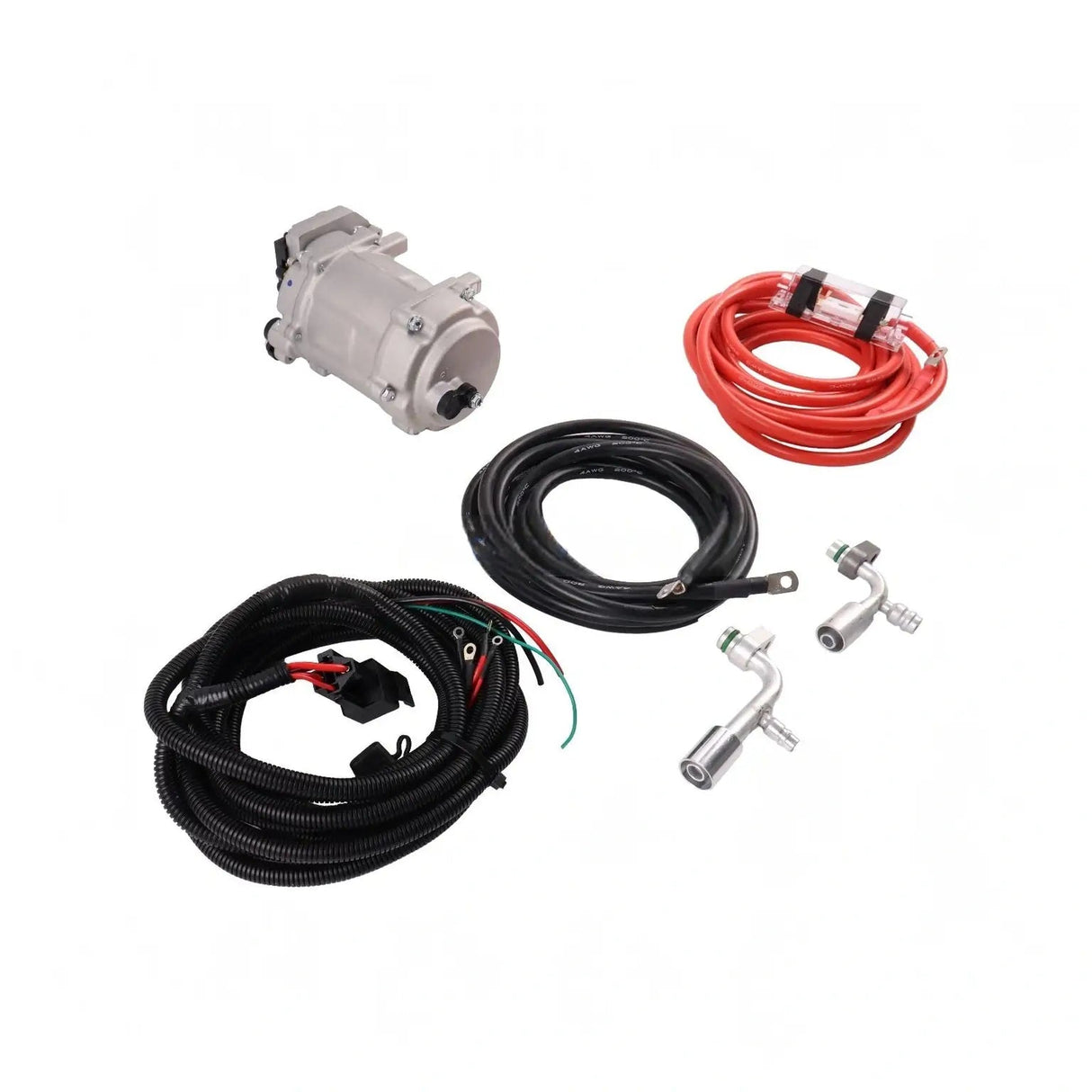 12V/24V Electric Air Conditioning Compressor ES18CC012 for Camper Truck Van Cab - Fab Heavy Parts