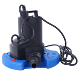 1/3 HP Automatic Swimming Pool Cover Pump 120 V Submersible with 3/4 Check Valve Adapter 2500 GPH Water Removal - Fab Heavy Parts