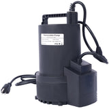 1/3 HP Automatic Swimming Pool Cover Pump 120 V Submersible with 3/4 Check Valve Adapter 2500 GPH Water Removal - Fab Heavy Parts