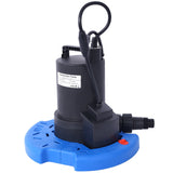 1/3 HP Automatic Swimming Pool Cover Pump 120 V Submersible with 3/4 Check Valve Adapter 2500 GPH Water Removal - Fab Heavy Parts