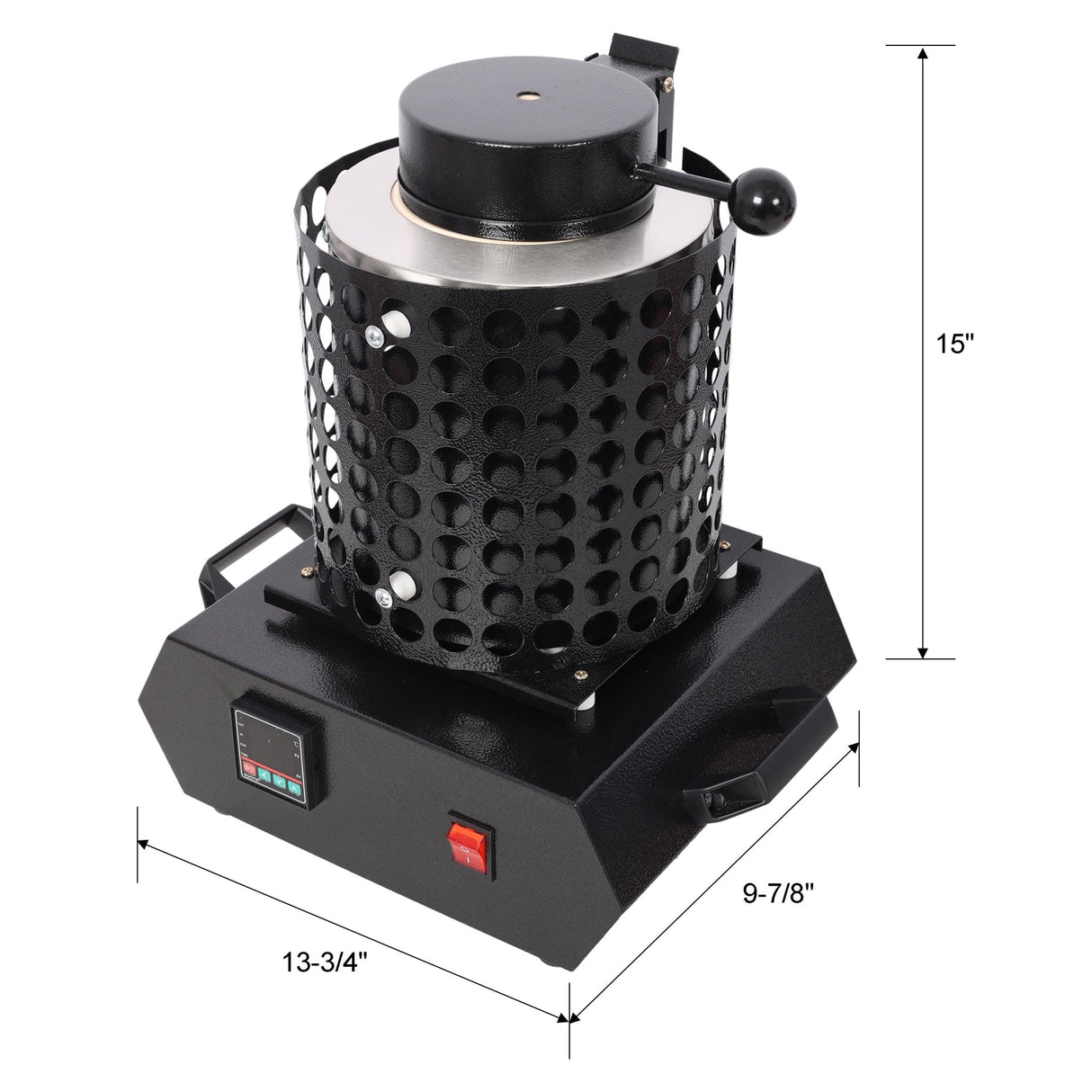 1+3 KG Electric Digital Smelting Furnace 1800W 1100 °C / 2012°F PID Smelter Kiln Kit (110V) - Fab Heavy Parts
