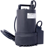 1/4 HP Automatic Swimming Pool Cover Pump 120 V Submersible with 3/4 Check Valve Adapter1850 GPH Water Removal - Fab Heavy Parts