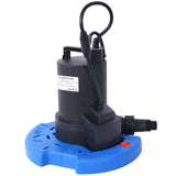 1/4 HP Automatic Swimming Pool Cover Pump 120 V Submersible with 3/4 Check Valve Adapter1850 GPH Water Removal - Fab Heavy Parts