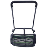 14 - Inch 5 - Blade Push Reel Lawn Mower with Grass Catcher - Green - Fab Heavy Parts