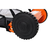 14 - Inch 5 - Blade Push Reel Lawn Mower with Grass Catcher - Orange - Fab Heavy Parts