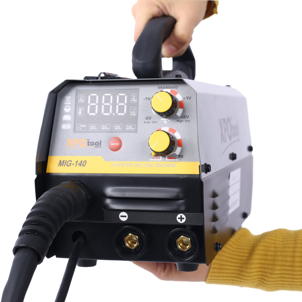 140A MIG Welder 110V Multiprocess Gas Gasless Welding Machine 4 in 1 Flux MIG/Solid Wire/Lift TIG/Stick ARC - Fab Heavy Parts
