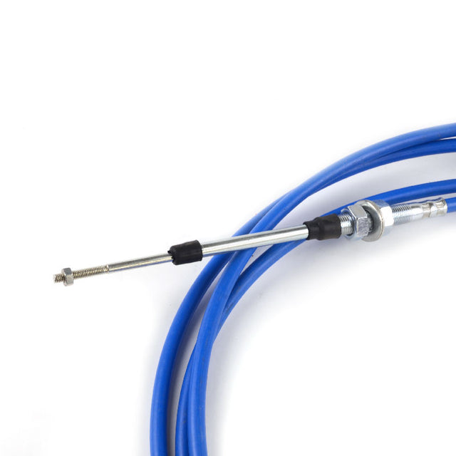 6M, 236" Throttle Cable Push Pull Cable With Control Handle for Excavators Loaders Tractors-Blue