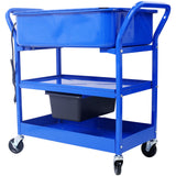 Lavadora de piezas móviles Capacidad de 20 galones con soluciones de limpieza a base de agua de acero de acero de acero de 225 GPH de acero de 325 GPH con bandeja de drenaje