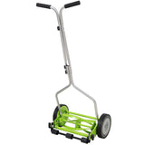 14in Push Lawn Mower Push Reel Lawn Mower - Green - Fab Heavy Parts