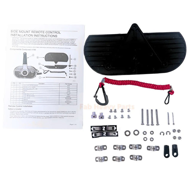 14Pin 15FT New Right Side Mount Control Box 8M0138643 Fits for Mercury Outboard - Fab Heavy Parts