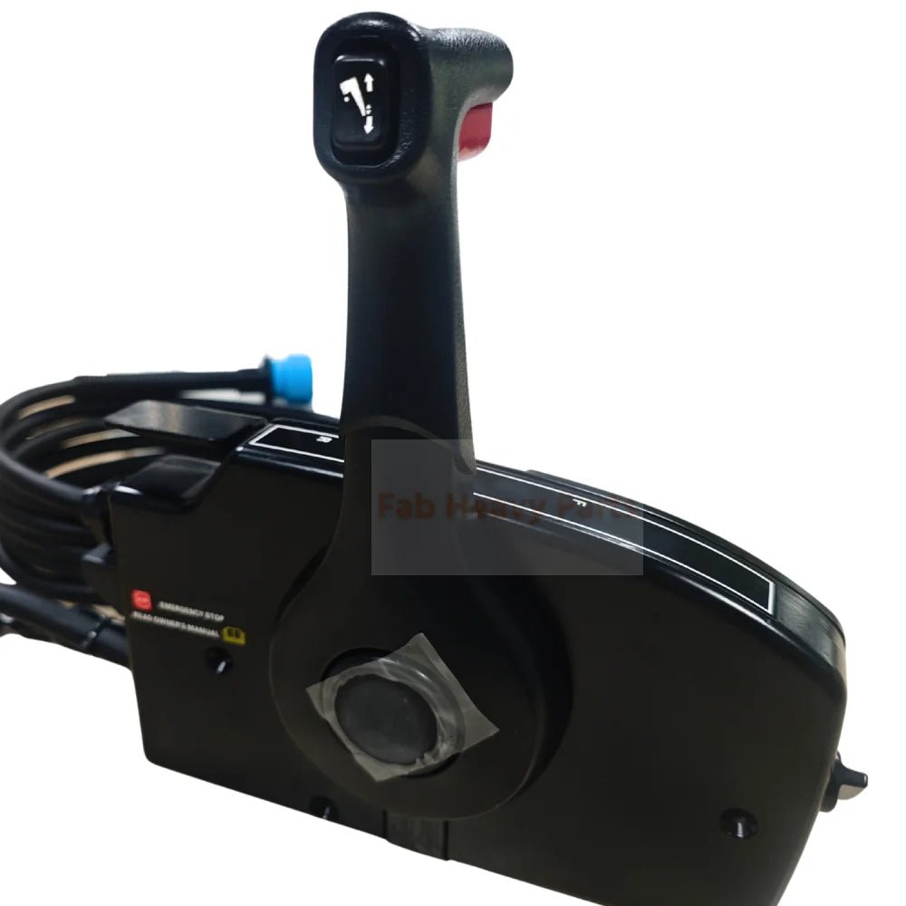 14Pin 15FT Side Mount Remote Control Left Hand With Tirm And Key 881170A13 Fits for Mercury Outboard - Fab Heavy Parts