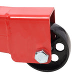 1500 LBS Folding Engine Hoist Lift Heavy Duty Steel with 4 Iron Caster Wheels - Red - Fab Heavy Parts