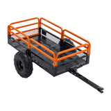 1500LBS Capacity 15 Cubic Feet Dump Cart Trailer Heavy Duty Tow Behind Hauling & Dumping Wagon for ATV, UTV, Lawn Tractor and Garden - Fab Heavy Parts