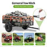 1500LBS Capacity 15 Cubic Feet Dump Cart Trailer Heavy Duty Tow Behind Hauling & Dumping Wagon for ATV, UTV, Lawn Tractor and Garden - Fab Heavy Parts