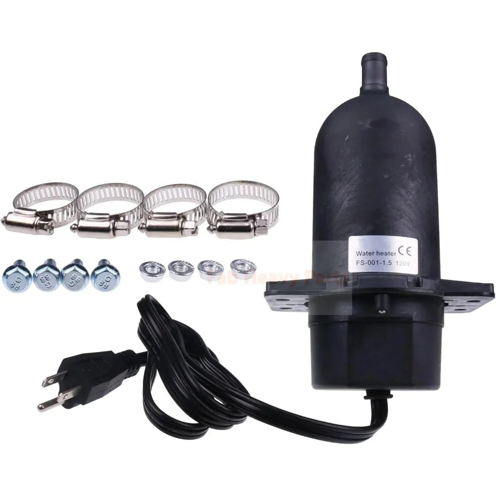 1500W 120V 80 - 100F Engine Heater with Plug TPS151GT8 - 000 TPS151GT10 - 000 590 - 893 Fits for Perkins Engine - Fab Heavy Parts