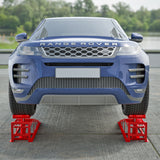 2 Pack Hydraulic Car Ramps 5T 11000lbs Low Profile Car Lift Service Ramps Truck Trailer Garage --Red
