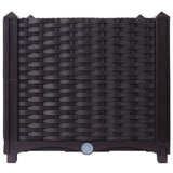 15.7" L X 15.7" D X 14.7" H Deep Raised Garden Bed Plastic Planter Boxes for Vegetables Flowers Herbs and Succulents Self - Watering Raised - Brown - Fab Heavy Parts