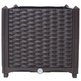 15.7" L X 15.7" D X 14.7" H Deep Raised Garden Bed Plastic Planter Boxes for Vegetables Flowers Herbs and Succulents Self - Watering Raised - Brown - Fab Heavy Parts