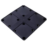 15.7"x15.7"x27.7" Elevated Planter Garden Box with Drainage Plug Raised Beds for Vegetable/Flower/Herb Outdoor Standing Gardening Kit - Black - Fab Heavy Parts