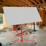 16 FT Drywall Lift Panel Hoist Jack Lifter with Caster Wheels and Telescopic Arm - Red - Fab Heavy Parts