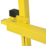 16 FT Drywall Lift Panel Rolling Hoist Jack Lifter Sheetrock Drywall Lifting Construction Tools Caster Wheel with Adjustable Telescopic Arm - Yellow - Fab Heavy Parts