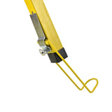 16 FT Drywall Lift Panel Rolling Hoist Jack Lifter Sheetrock Drywall Lifting Construction Tools Caster Wheel with Adjustable Telescopic Arm - Yellow - Fab Heavy Parts