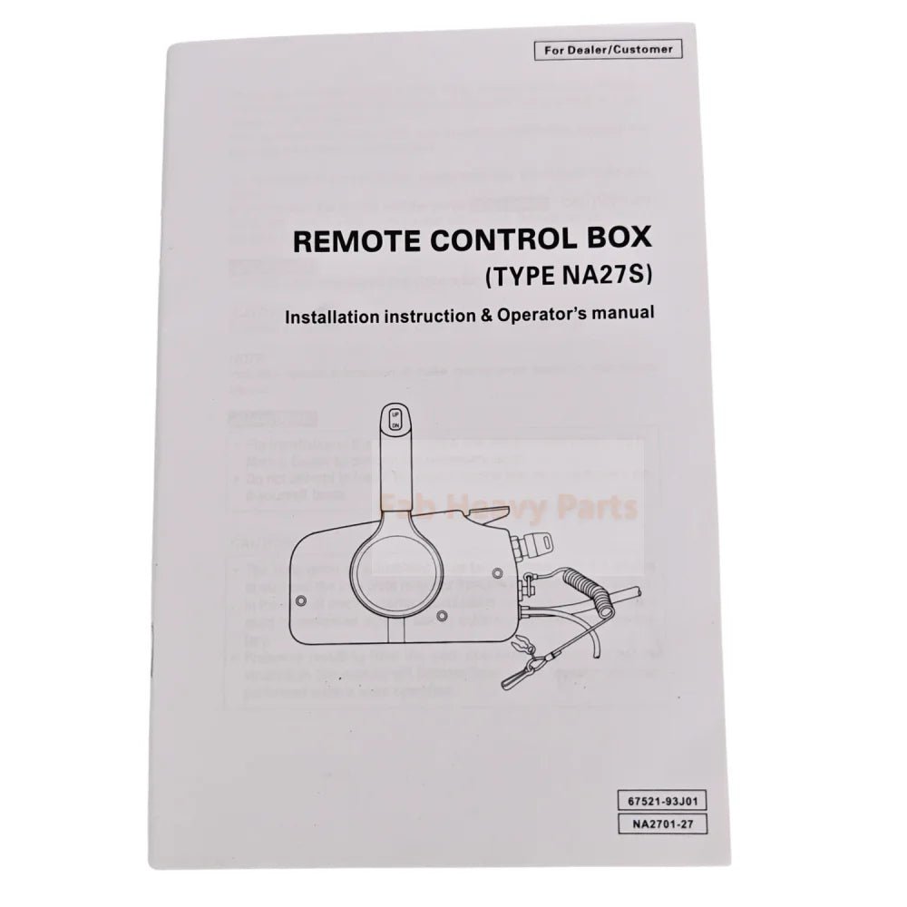 16 Pin Outboard Side Remote Control Box With Tirm & Key 67200 - 93J50 Fits for Suzuki - Fab Heavy Parts